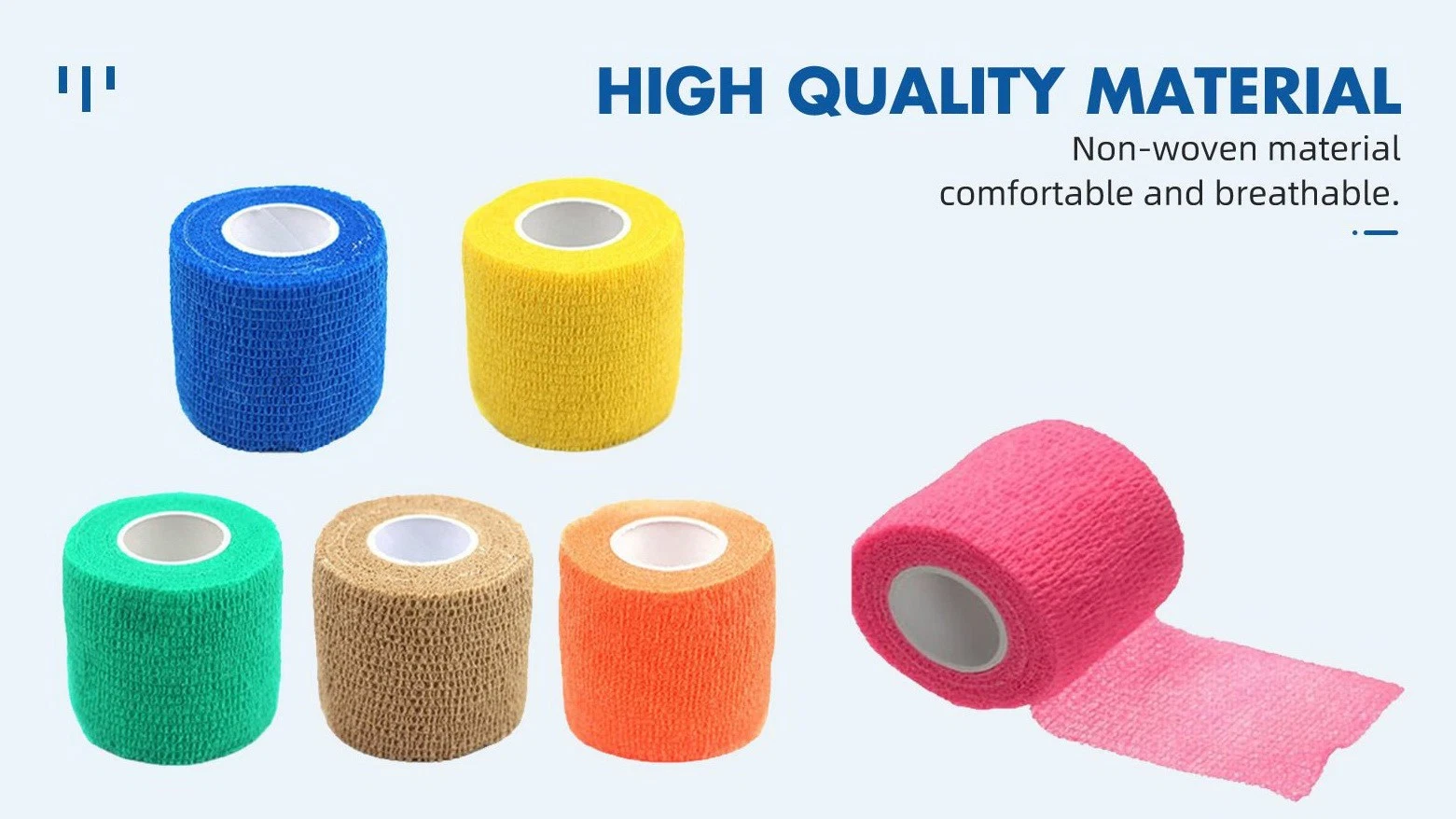 100% Polypropylene Nonwoven Fob Qingdao Factory Supply Bandage Medical Dressing Material