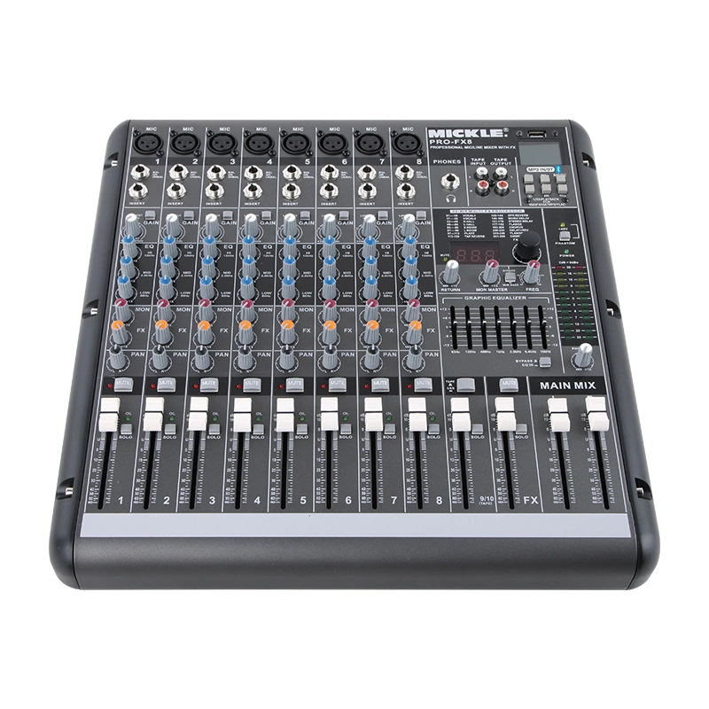 8 Channel Kit Mixer Audio China PRO-Fx8