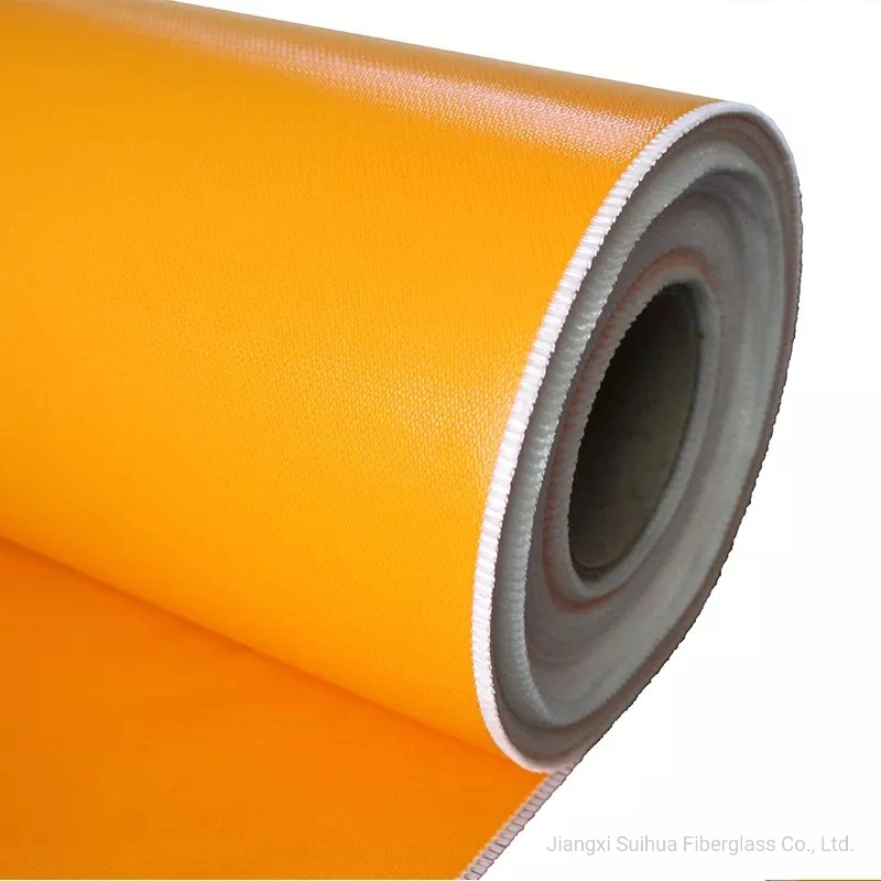 Fiberglass Roll Thermal Insulation Fabric Silicone Coated Fiberglass Fabric