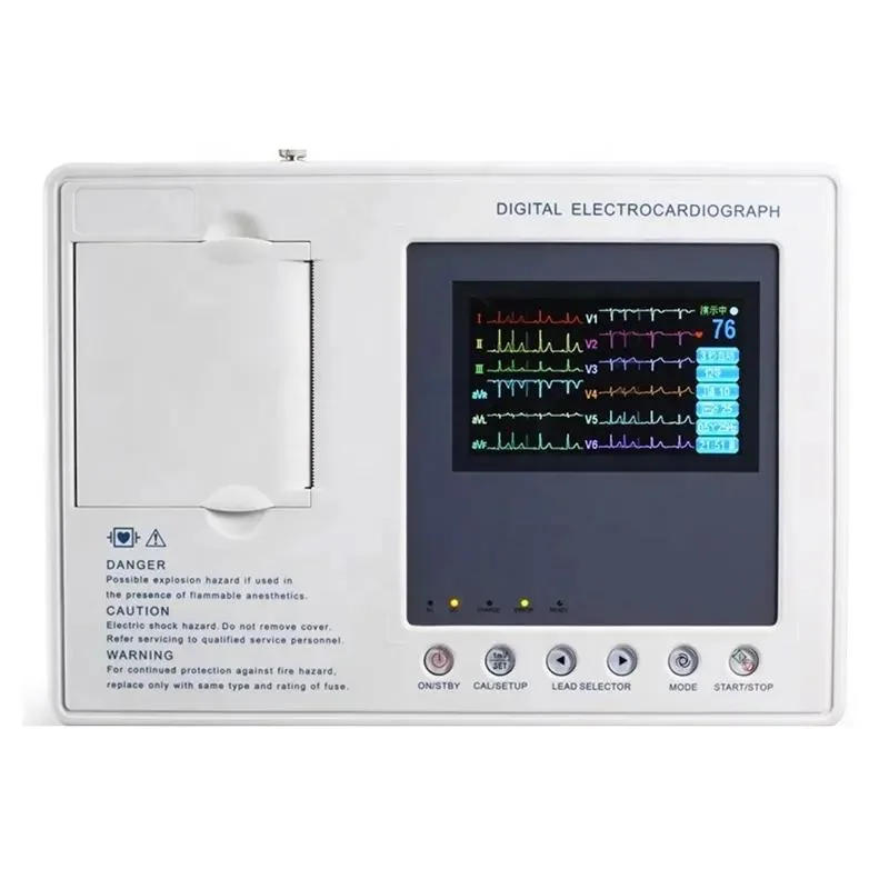 4.3 Inch Color Screen LCD Display Cheap Price Automatic Digital China Hospital ECG 3 Channel