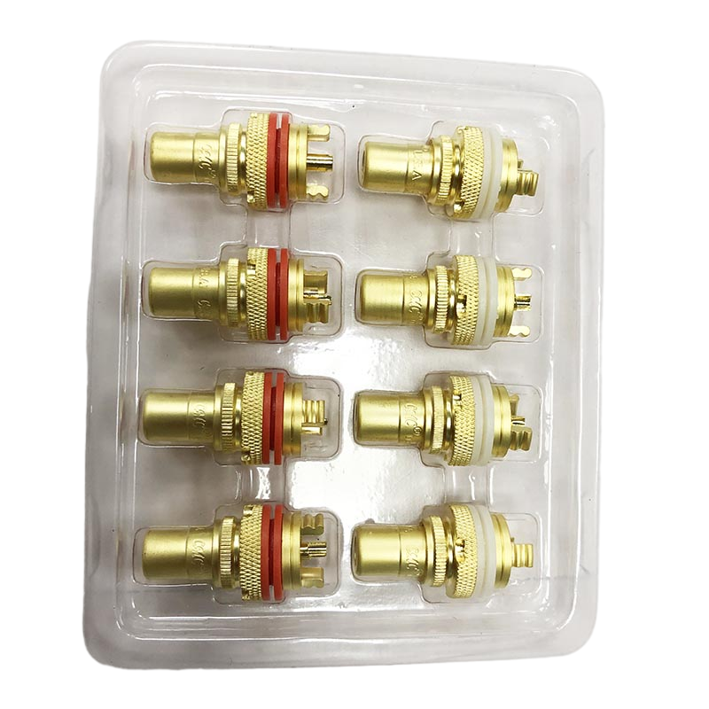 RCA Socket Pure Plated Rhodium Gold Female Audio Connector Chassis Mount Jack