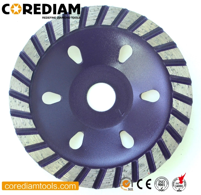 D115 Turbo Segment Sintered Diamond Cup Wheel/Diamond Wheel for Grinding Stone