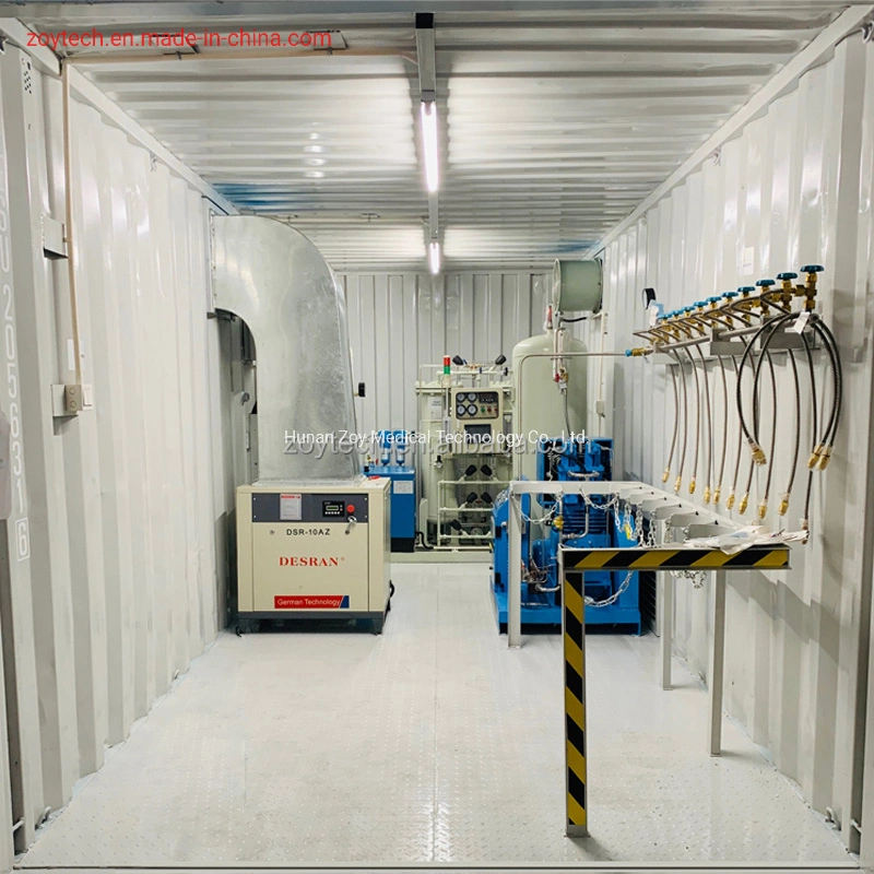 Containerized Oxygen Generating Plant Low Operating Cost Ready to Use Oxygen Plant