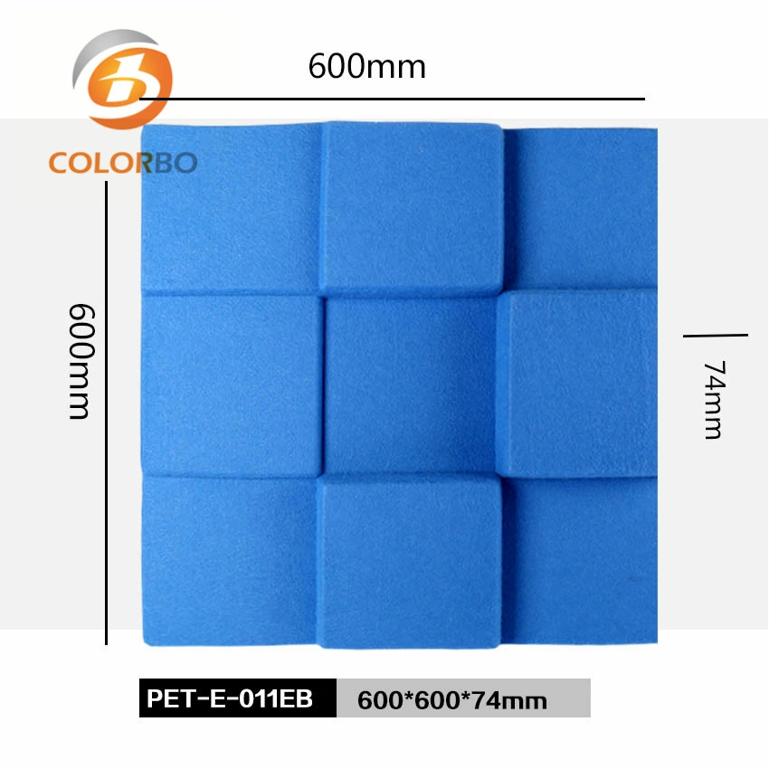 Solid Surface and Fireproof Soundproof Polyester Fiber Product for Home Theater.