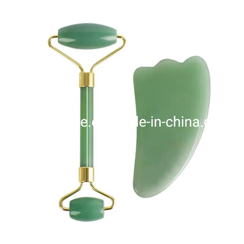 Natural Jade Roller Facial Gua Sha Stone Massage Skincare Device