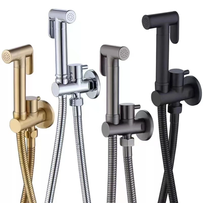 Sanitary Ware Bathroom Stainless Steel Tap Mixer Brass Basin Faucet Hand Bidet