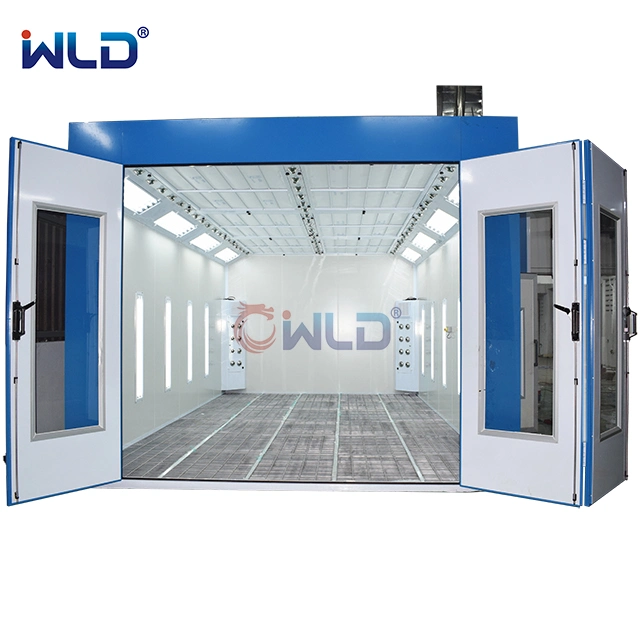 Wld8400 Water Based CE Approved Automobile Car Spray Booth Equipment/Car Paint Box Diesel Heating Car Painting Box