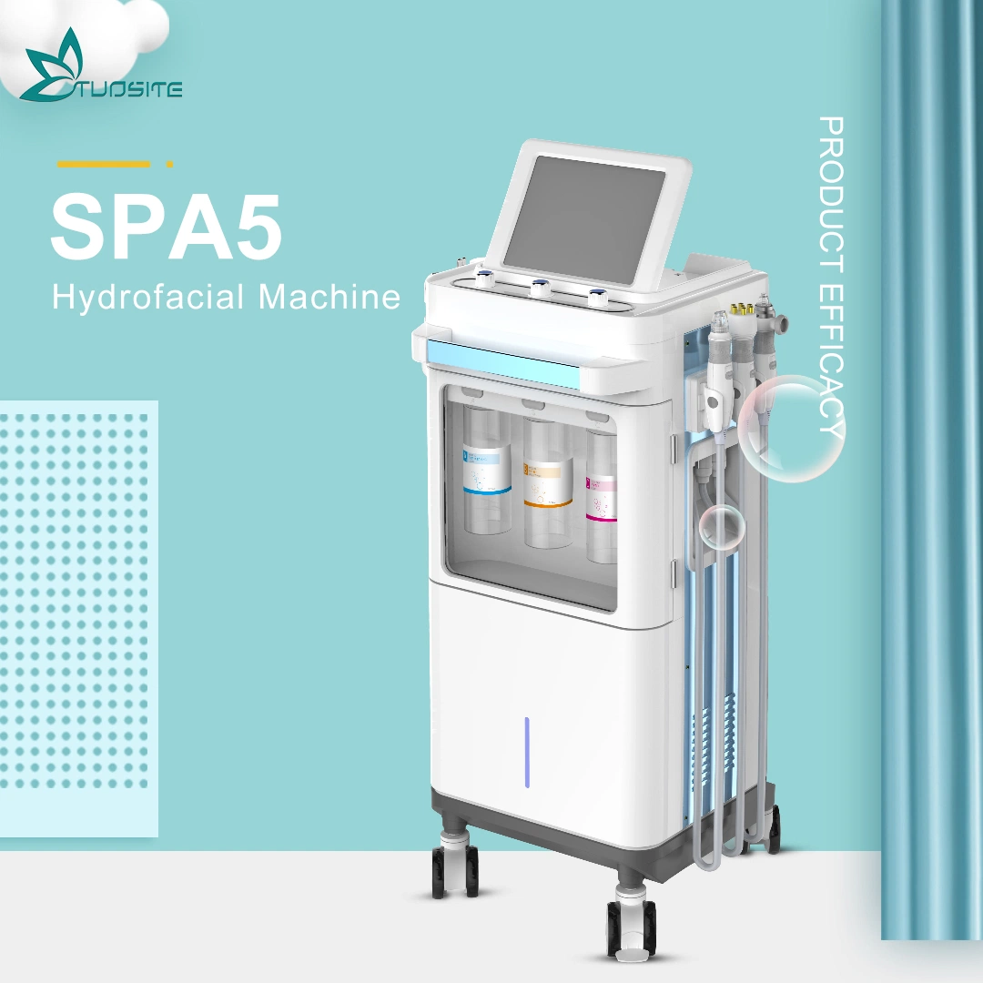 6 في 1 Skin Cleaning Analysis Hydra Machine Nv-Wx4 Black (6 في 1 تحليل تنظيف البشرة) نظام تفريغ رفع الرأس من الوجه