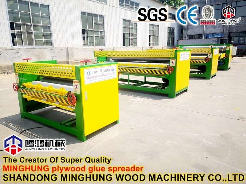 Plywood Roller Dispensing Gluing Machine for Applied Glue Plywood Veneer