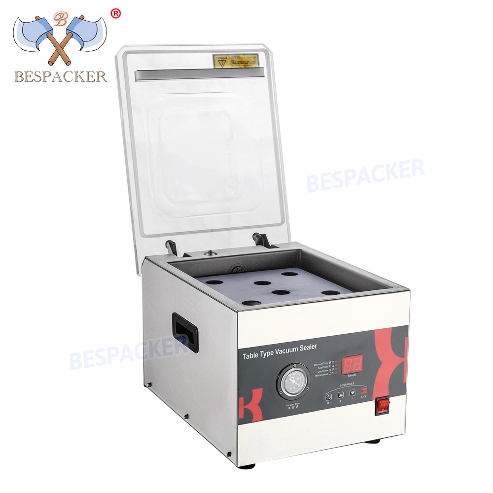 Made Desk Type Single Chamber Packer Small Vacuum Seafood Food Packaging Machine