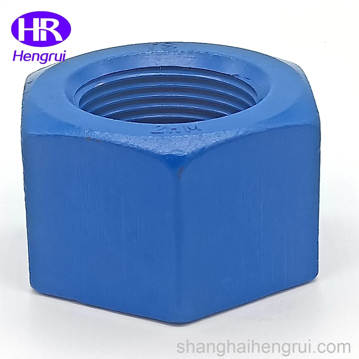 China Wholesale/Supplier Fasteners Blue PTFE Coated A194 2hm High Strength Hexagon Heavy Nut