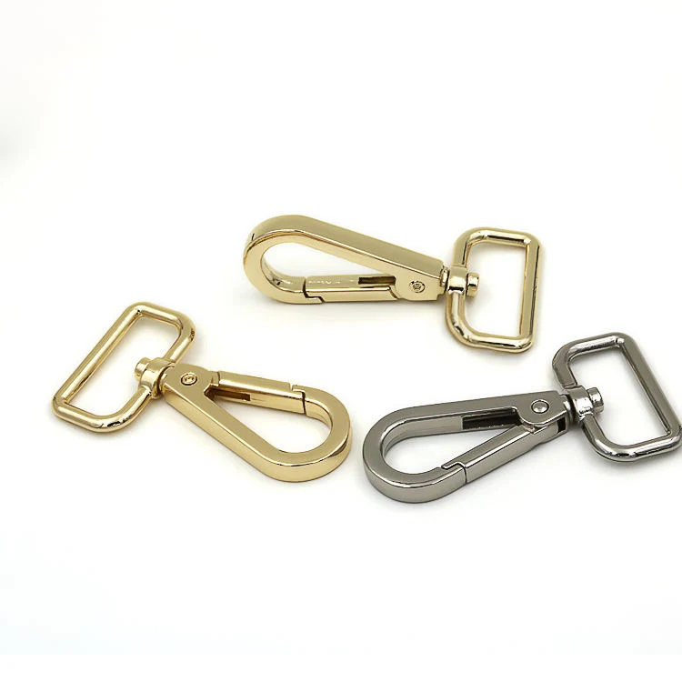 Handbag Hardware Accessories Bag Strap Rainbow Rose Gold Buckle Swivel Lobster Clasp Metal Snap Hook