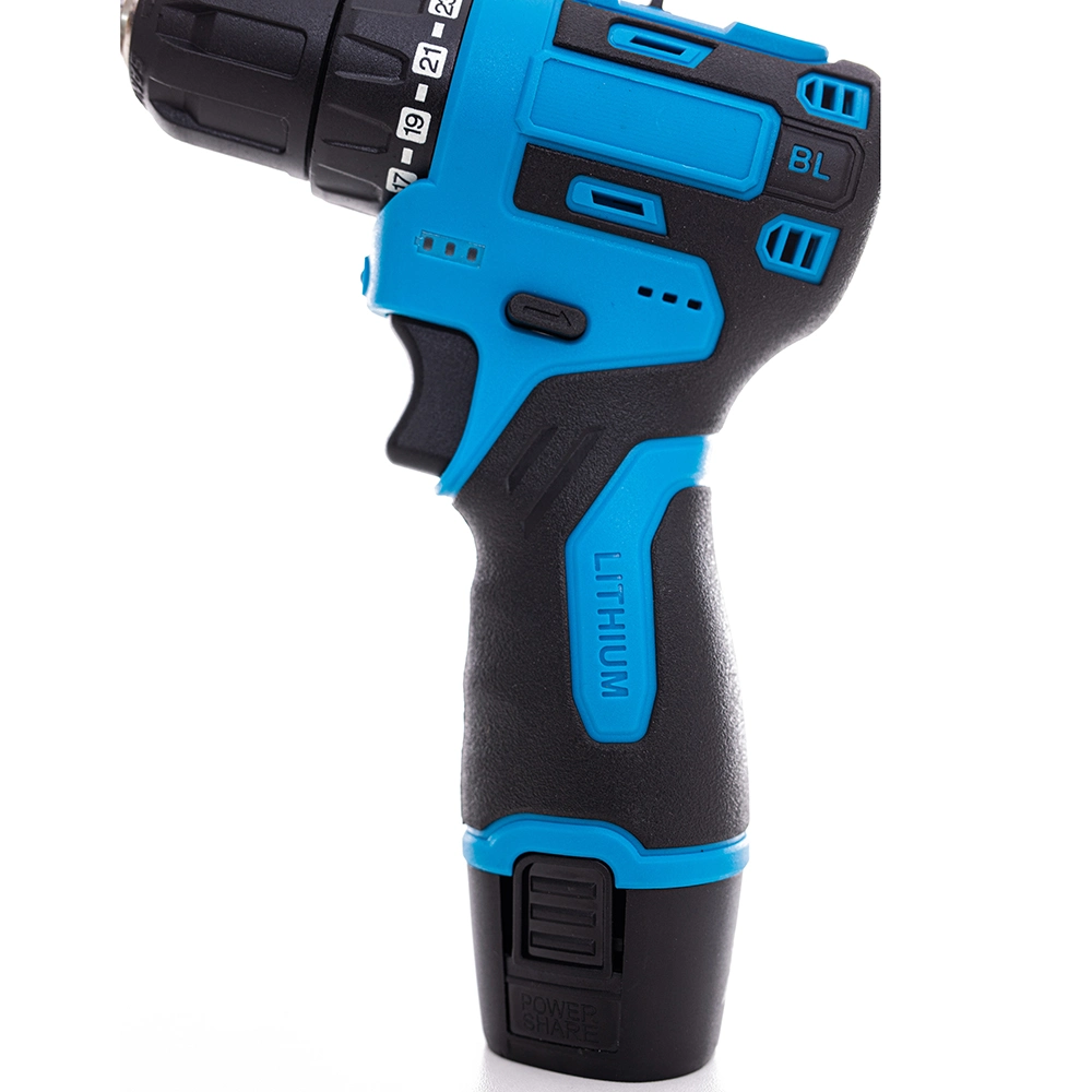 12V Impact Cordless Brushless Compact Drill Electric Drill with 2-Speed Lithium-Ion Battery Drill