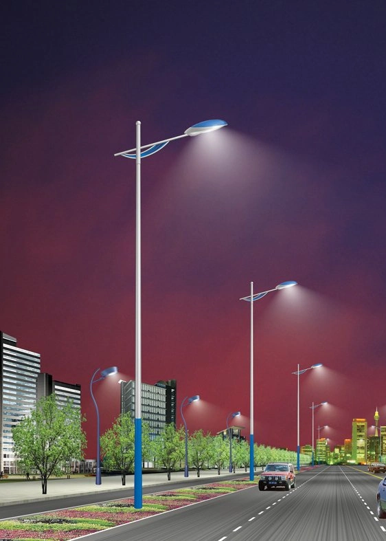 Alvanized Steel Street Light Pole Tapered Road Light Poles Lamp Pole Supplier