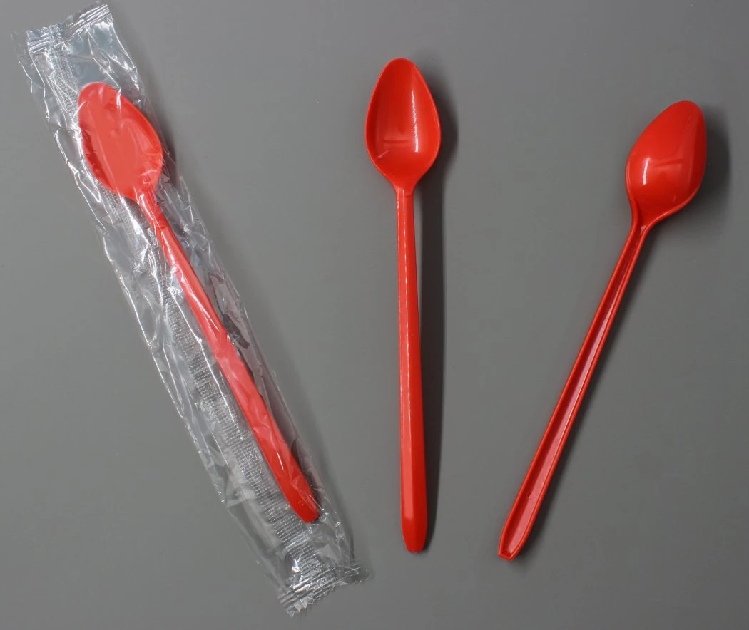 Disposable PS Cutlery Individual OPP Bag Packing High Quality Hot Sale Spoon Knife Fork Food Safety Manufacture Processing