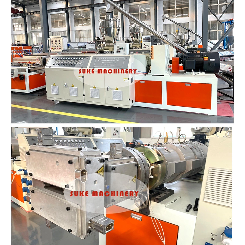 WPC Wood Plastic Profile Plank Extrusion Making Extruder Machine