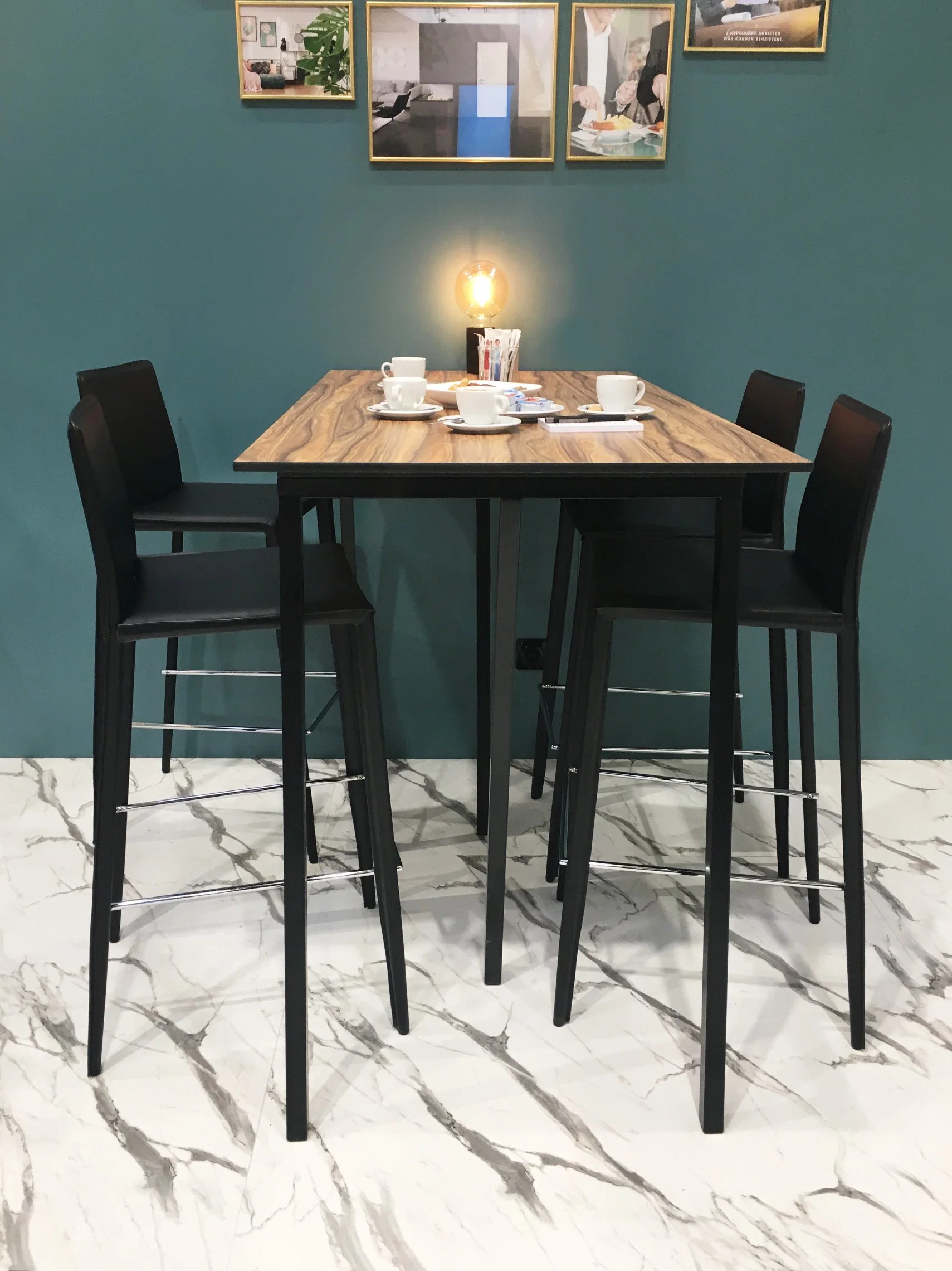 Various Style Melamine Board Marine Plywood Dining Table in Living Room