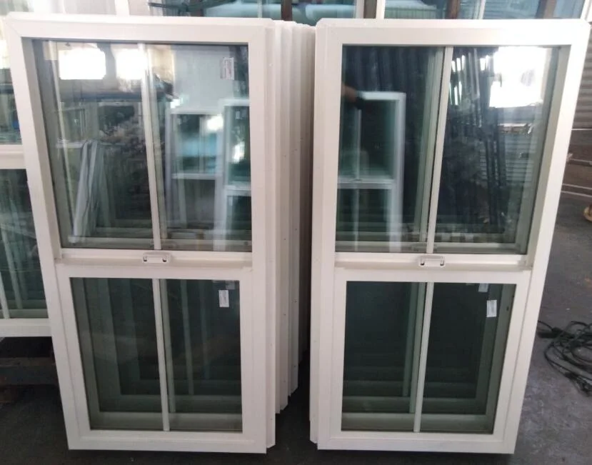 High quality/High cost performance Hurricane Impact American Style PVC/Vinyl Single Hung Window with Ex-Factory Price