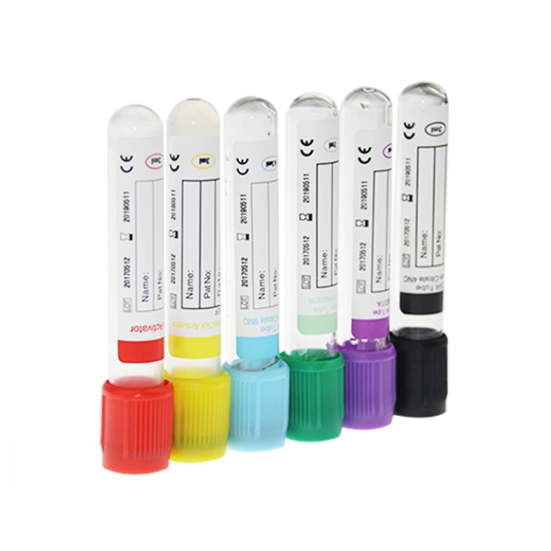 Purple Hat Lab 2 ml 4 ml 5 ml 10 ml anticoagulant en verre PET Tubes de prélèvement sanguin pour test K2 K3 EDTA