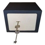 Key Open Box Portable Safe Box