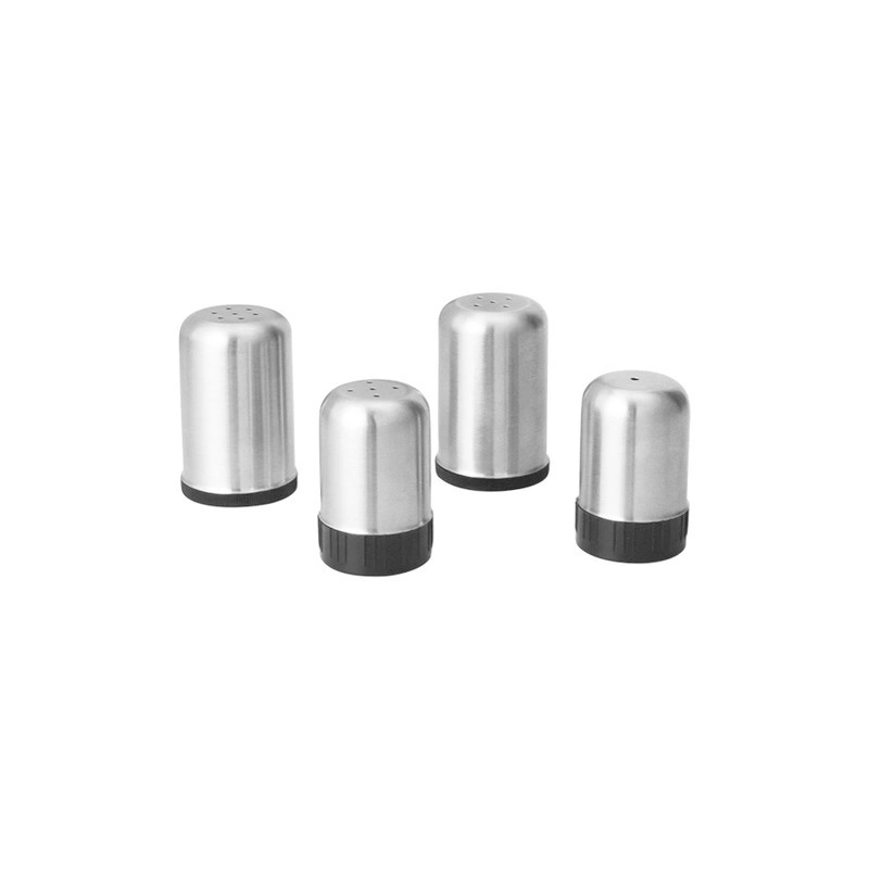 4pcs de acero inoxidable especia Jar agitadores de sal y pimienta condimento Conjunto de Herramientas de Cocina condimentos Jar Esg11933