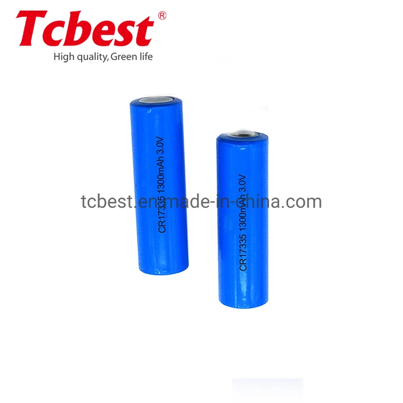 Tcbest Cr17335 3V 1500mAh Lithium Battery Primary Lithium Battery Cr17335 Dry Battery