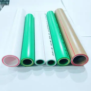 Asb White and Green Pn12.5/16/20/25 Full Size Pure-Plastic PPR Fittings Pipe Plastic PPR Tube Hot and Cold Water Supply Systems