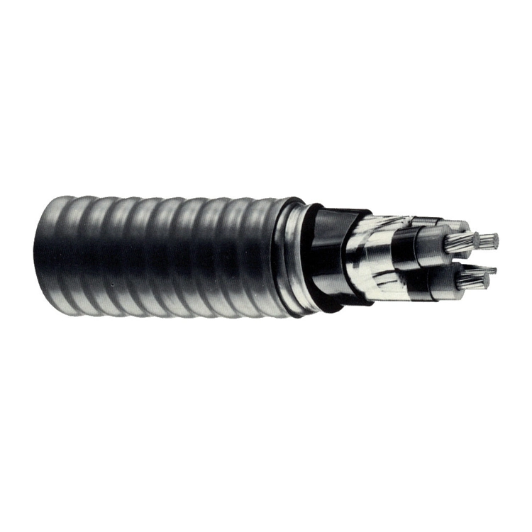 High Temperature Resistance 1/0, 2/0, 4/0AWG Aluminum Interlocked Armour Mc Cable