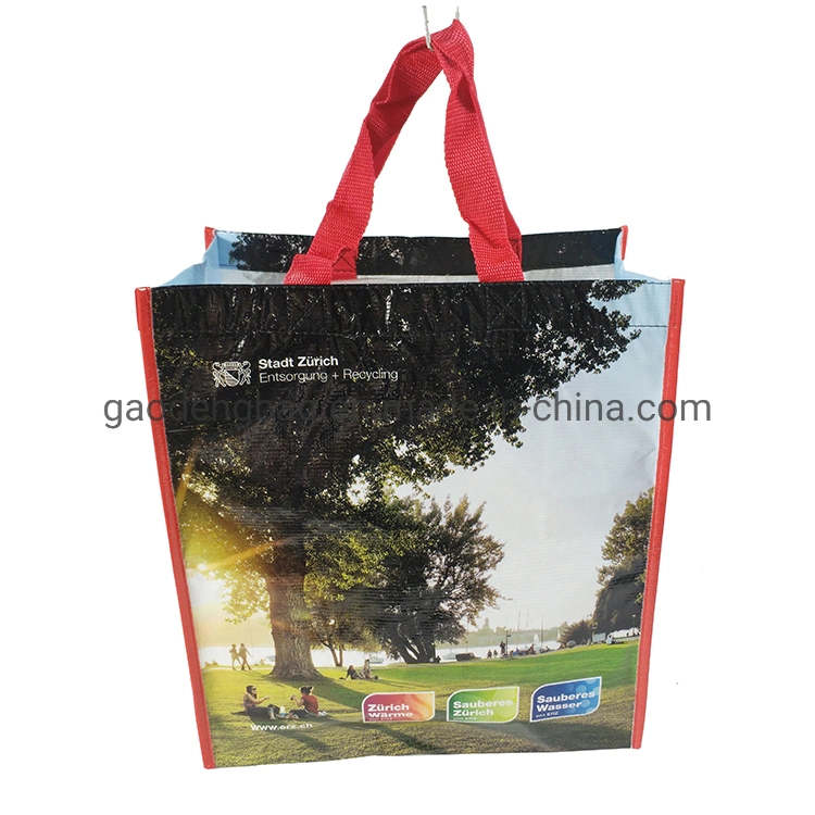 Customizable Laminated Environmental Protection Large-Capacity Shopping Tote Bag PP Woven Bag