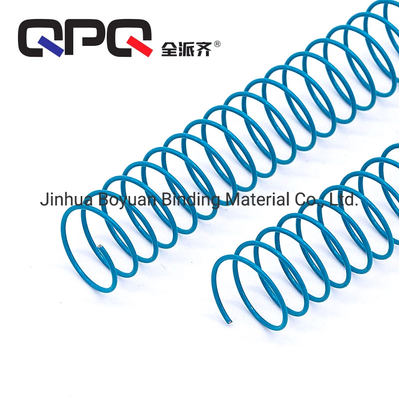 Qpq Excellent Nylon Coated Single Wire Spiral Coil for Book Binding