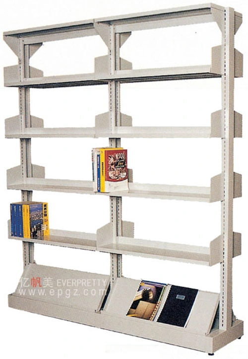 Usine Vente en gros École étagère étagère rack de livres d'un côté réglable Baie simple 4 couches