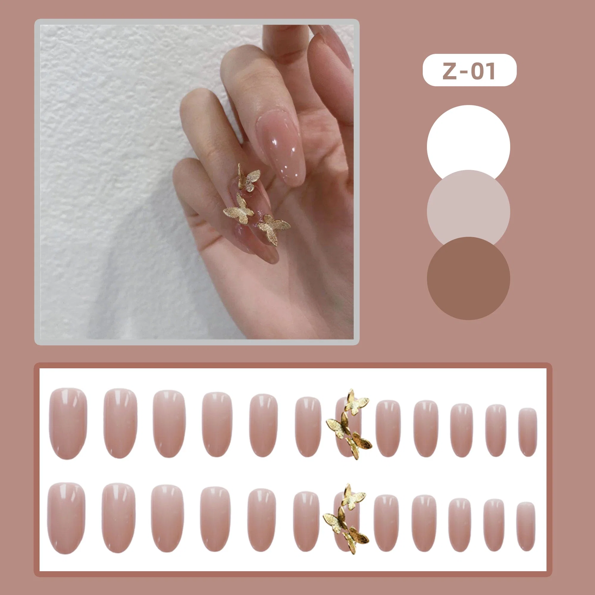 Butterfly Sticker Decoration Nails Art False Nail Beauty