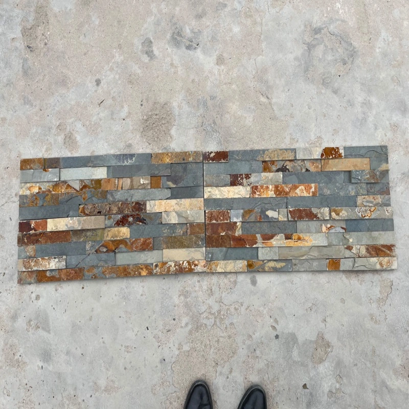 White/Black/Grey/Yellow/Rusty Natural Stone Slate Floor Tile for Indoor Outdoor Flooring, Wall