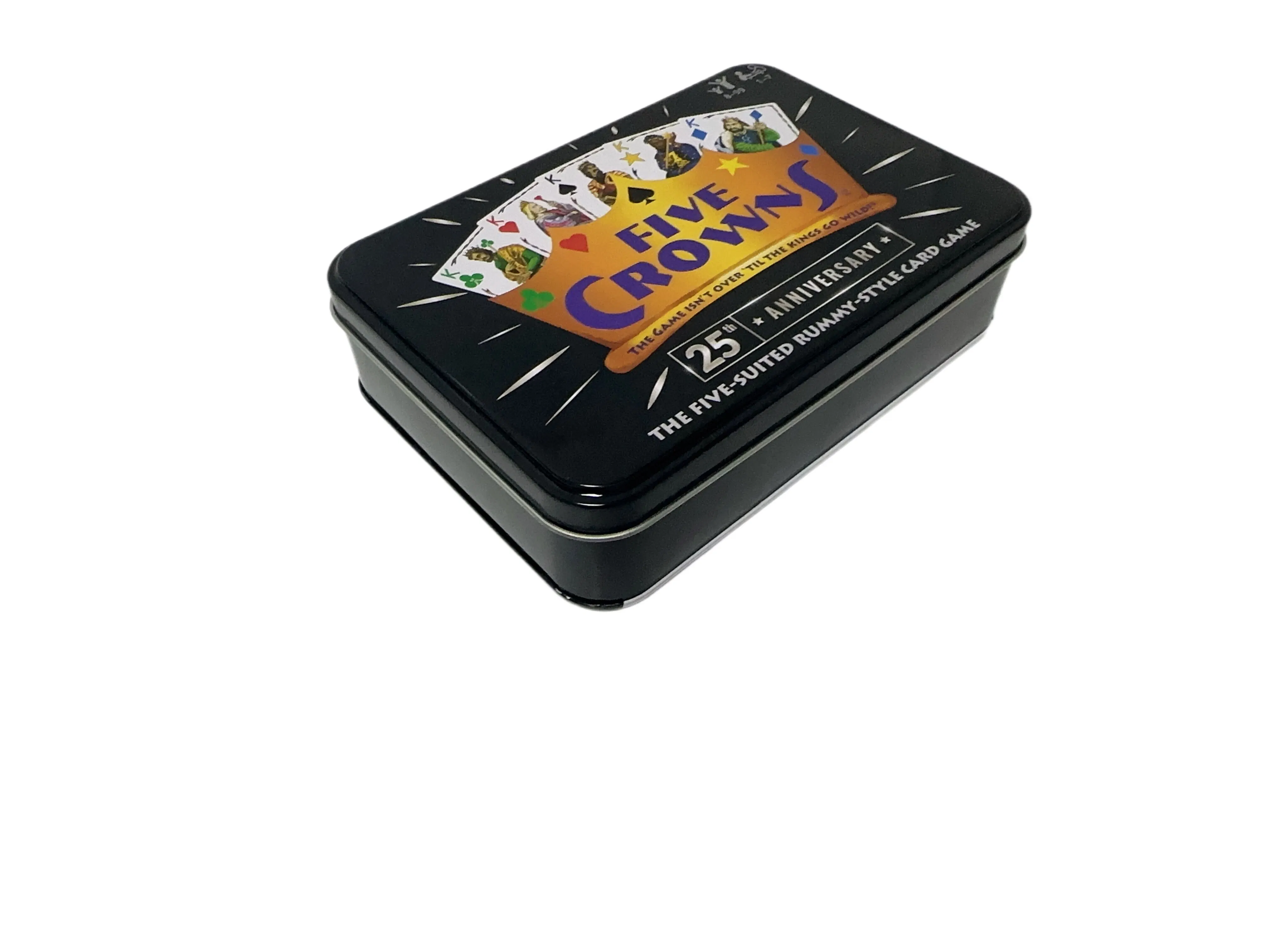 Forma rectangular Tin de juguete Tarjetas de juego Tin lata de metal Tin Juego de Tin de Poker Tin de Poker pequeño Juego de Tin de Cartas Envase de estaño Caja de estaño