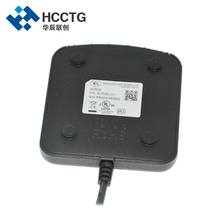 ACR39u-U1 Stock إرسال سريع USB من النوع A موك للرقم الذكي ISO7816 اتصل بـ IC Card Reader Chip Card Reader Writer