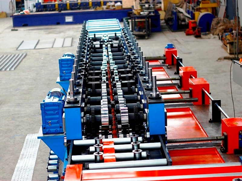 Galvanized Perforated Steel Cable Tray Cable Ladder Roll Forming Machine WIth 1 Year Aftersales Service