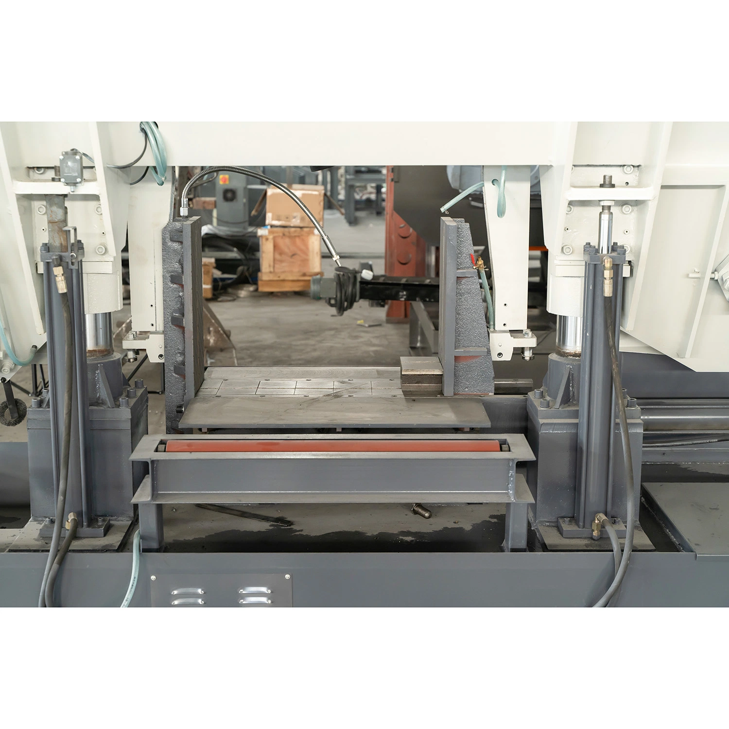 Semi Automatic Horizontal Double Column Metal Cutting Band Sawing Machine 500mm