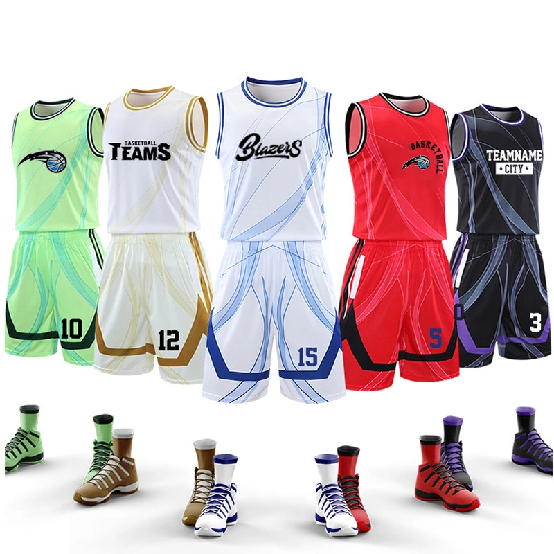 Basketball PRO Club Custom Sublimation Men Basketball Jersey Set Plus Size Basketball Sportswear Uniform