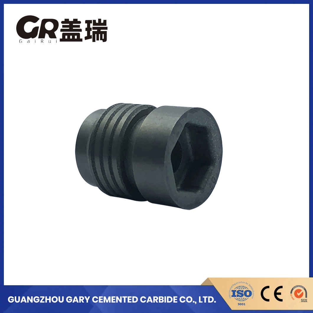 Gary China Pdn300501 Boron Carbide Blast Nozzle Manufacturer Zy10X Grade 90.5 - 92.5 Hardness Tungsten Carbide Oil Spray Head Inner Hexagon Wrench Thread Nozzle