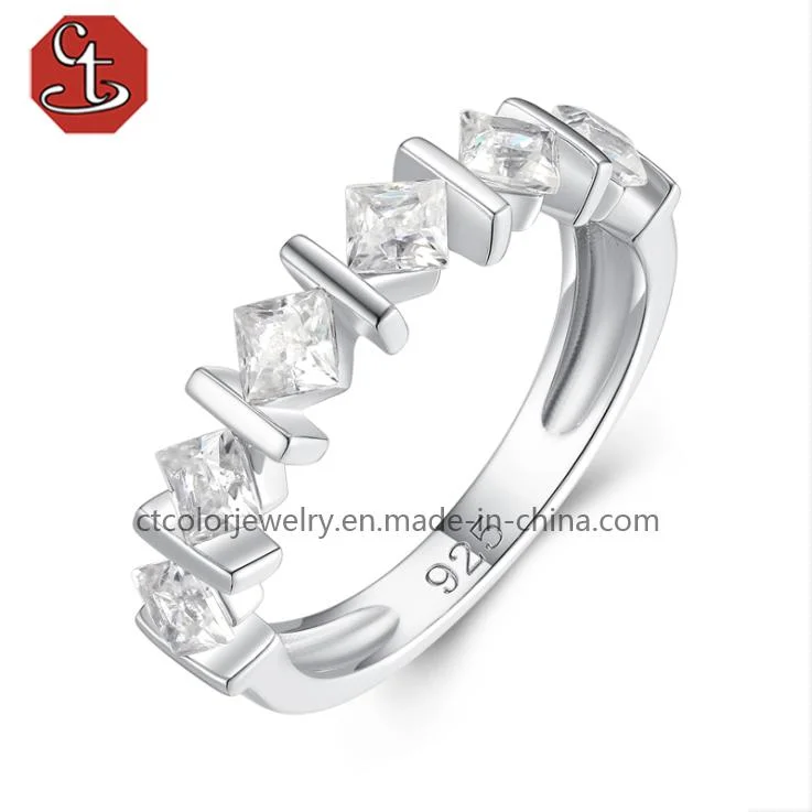 2023 Nuevo Diseño Moissanite anillo Diamante Joyería de Moda