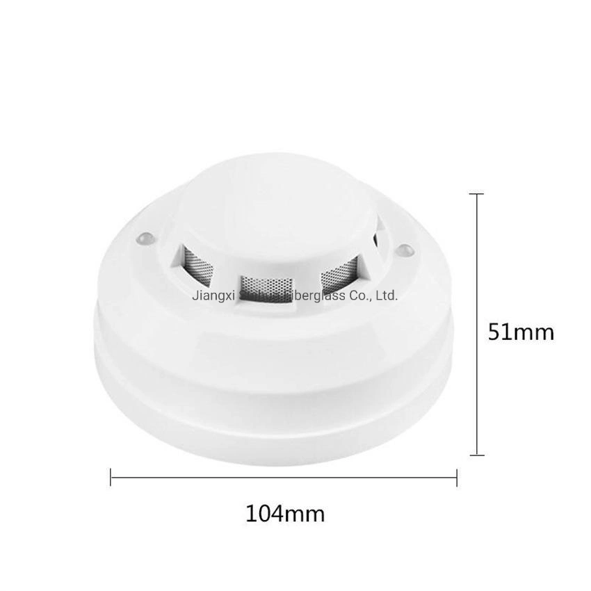 Détecteur de fumée optique électrique à pile au lithium étanche de 10 ans Fabricant EN14604 norme européenne