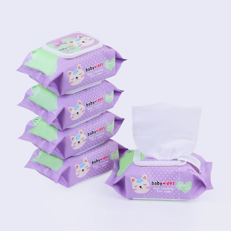 Eco Friendly Spunlace Organic Wipes Flushable Baby Wet Nonwoven Wipes