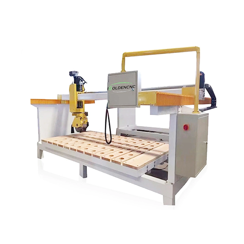 Bridge Saw Stone Cutting CNC Polishing Machine, 4 Axis Granite Marble Kitchen Counter Top Sink Hole Cutting Machine, Stone Automatic Edge Processing Machine