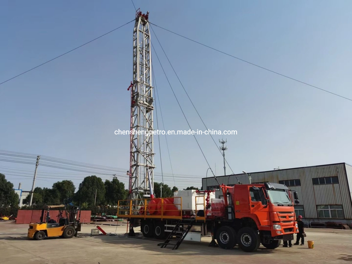 فرشاة ثقيلة Rig Hfbu Flushing من Unit Xj550HP 90t/110T 5000PSI 35MPA لـ Flushing Wwell وWorkover Rig Zyt Petroleum