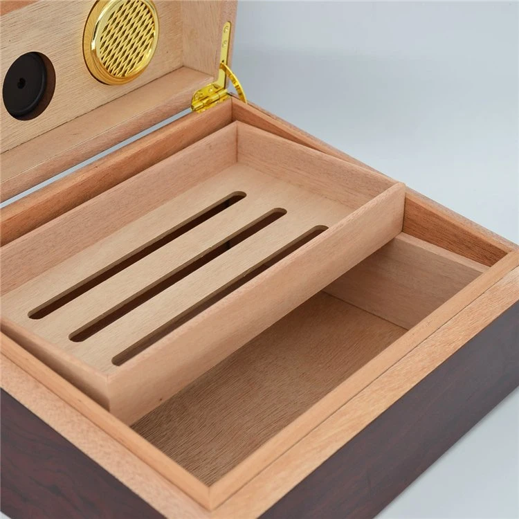 Wholesale/Supplier Portable Travel Cigar Humidor Case Wooden Box Store Cigars