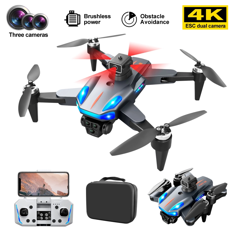 K911 Se Brushless Motor Drone 3-Camera Obstacle Avoidance Foldable GPS Quadcopter with 1 Battery - EU Plug