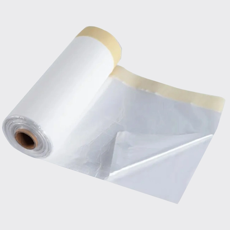 3 in 1 Paper and Plastic Pre-Taped Masking Film Tape