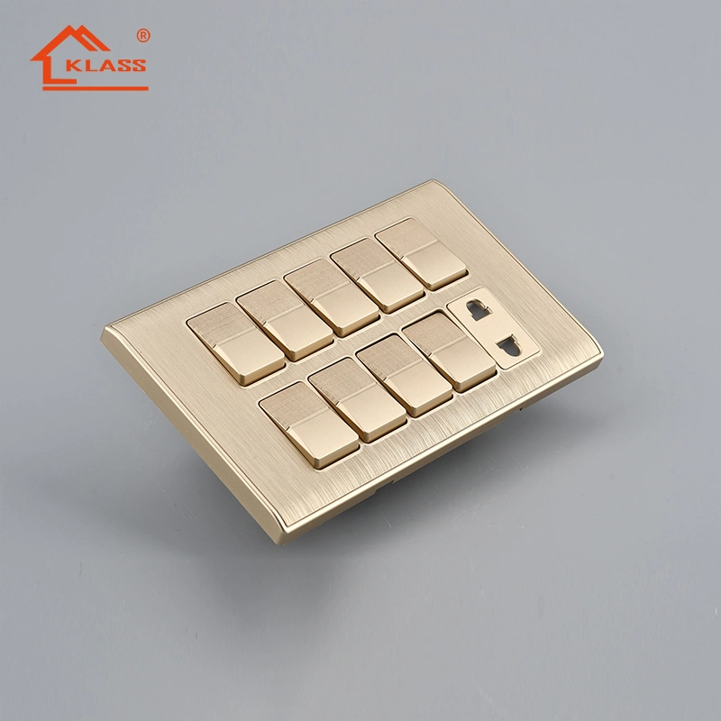 OEM American Standard 5pin Multiple Sockets with Switch PC Material Electric Wall Switch