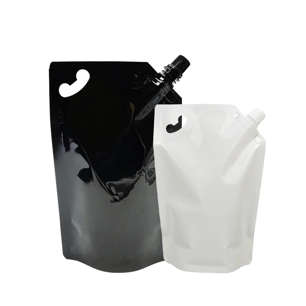 Aluminio aceite de pie bolsas de embalaje líquido polvo producto para facial Bolsa mascarilla plástico leche transparente Embalaje