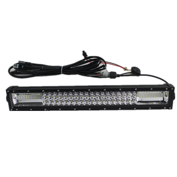 136W 20inch 8000lm dreireihige Strobe LED-Lichtleiste Seite Halterung und untere Halterung erhältlich off Road Jeep 4X4 LED Bar
